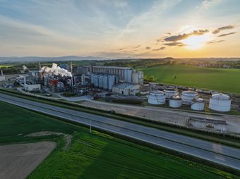 Ethanol production plant near Nysa, Poland