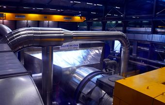Power plant heat exchanger at Hellisheiði – Iceland's largest geothermal power plant