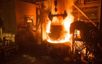 Steel production in an electric arc furnace