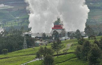 Geothermal power plant, Wayang Windu Pangalengan; West Java; Indonesia